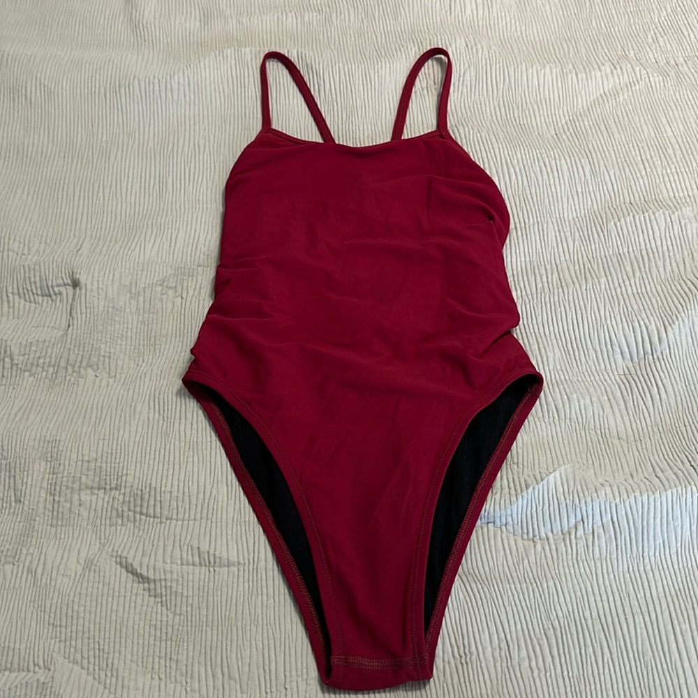 Jolyn Perry Onsie in color Cabernet